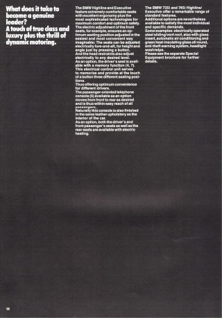 E23 EXECUTIVE 1985 (EN) - Image 14