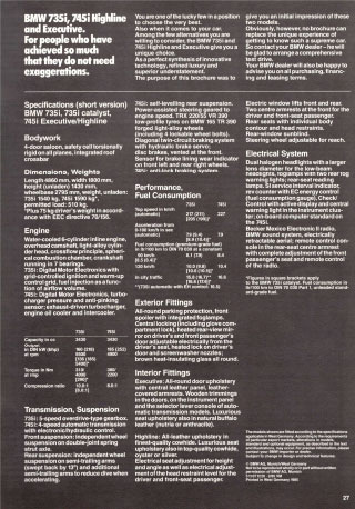 E23 EXECUTIVE 1985 (EN) - Image 27