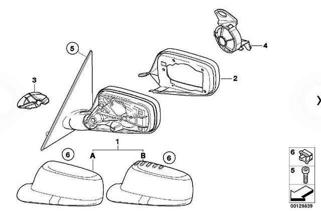 Mirror Cover Clips E65 - Image 4